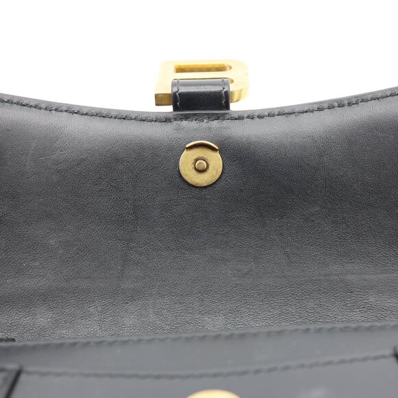 Balenciaga Hourglass Shiny Box Calfskin Leather Wallet On Chain Shoulder Bag - Picture 11 of 15